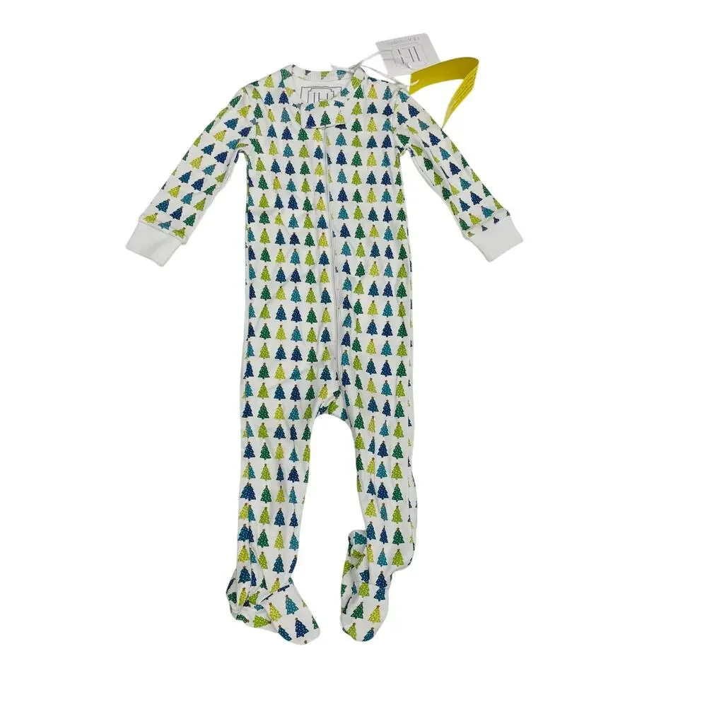 NWT Lila & Hayes Size 12-18M Parker PJs in Christmas Tree